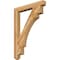 Ekena Millwork Merced Craftsman Rough Sawn Bracket, Western Red Cedar, 4"W x 34"D x 46"H BKT04X34X46MRC04RWR - alternate 1